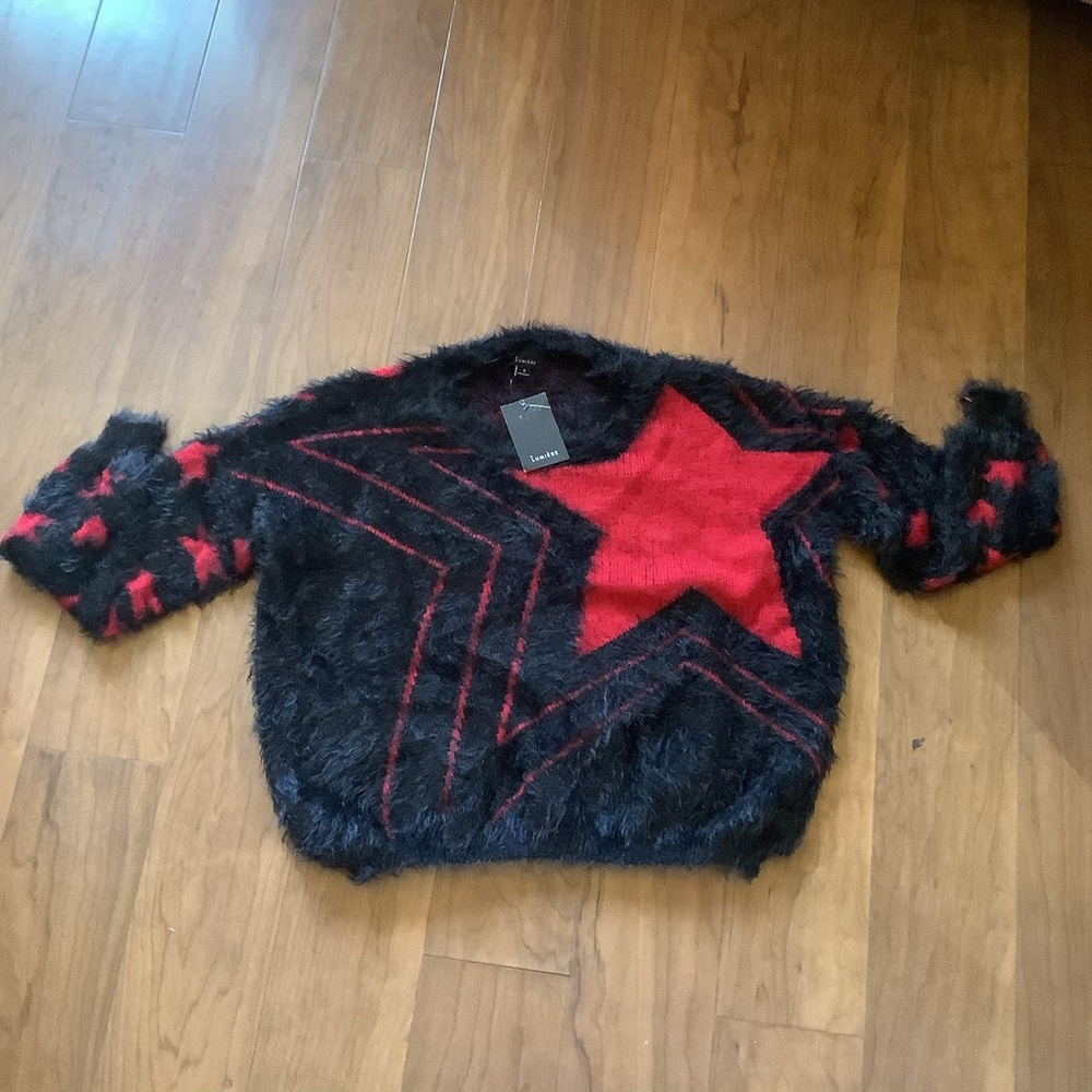 Lumière shaggy star sweater size Small